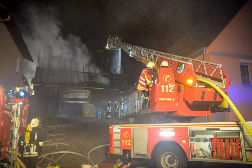 Bischbrunn: Scheune in Brand geraten