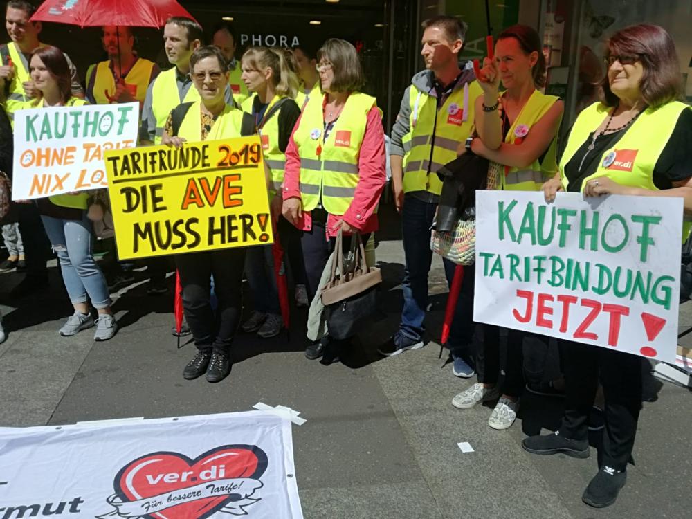 Würzburg: Streik bei Galeria Kaufhof und Sport & Co