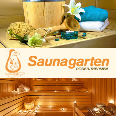 Ein Saunabesuch für Zwei in einem der Saunagärten der Röder-Thermen im Wert von 40 €